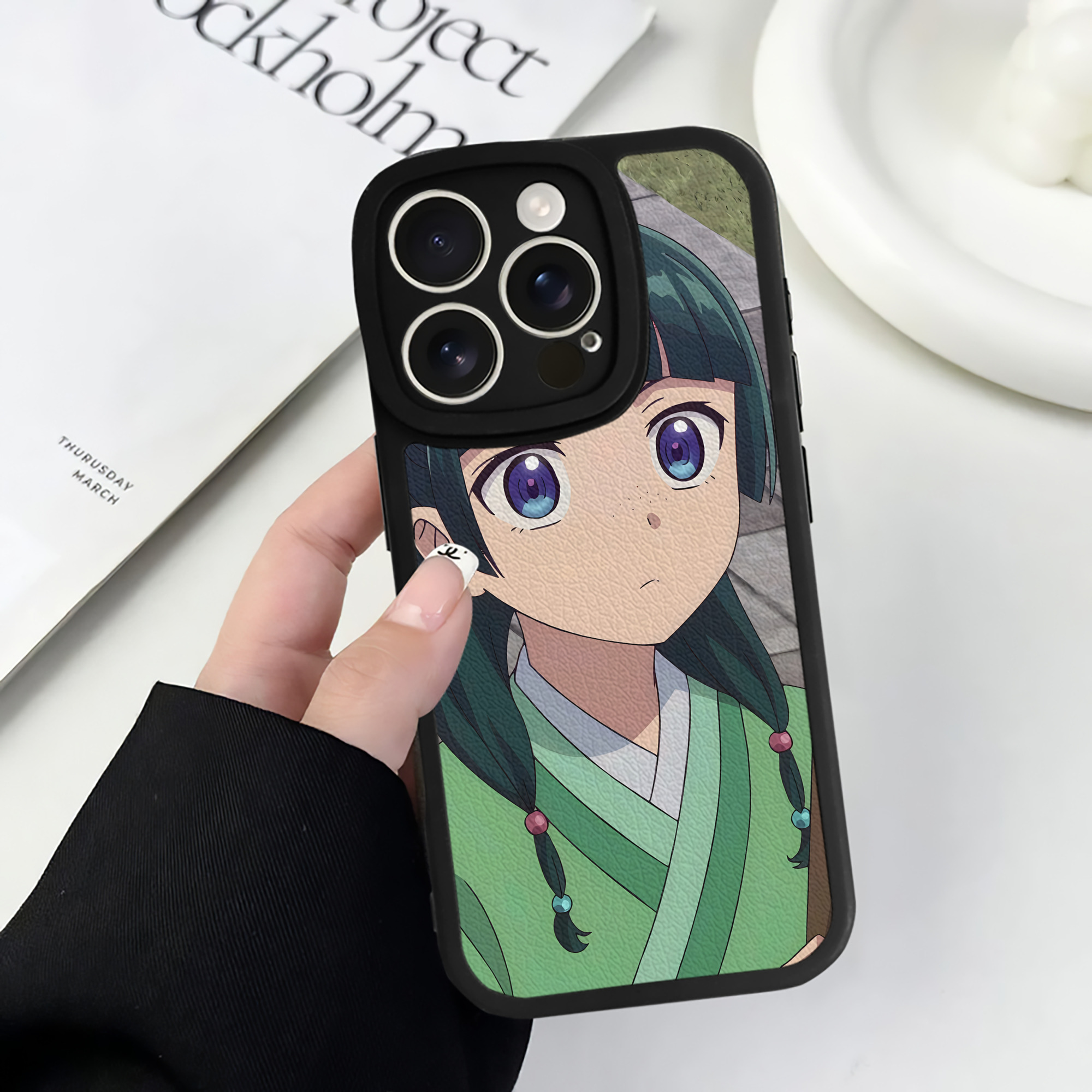 薬屋のひとりごと The Apothecary Diaries 【iPhone 16シリーズ対応】シリコンスマホケース（レザー調） 材質：シリコン